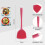 Spatule de cuisine en silicone translucide (1 pièce) 1