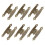 Cerniere decorative in bronzo antico, 6 pezzi 1