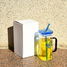 Gobelet en verre Gallickan 16 oz à double paroi isolée avec
