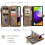 Samsung Galaxy A52S 5G wallet case brown PU leather 4