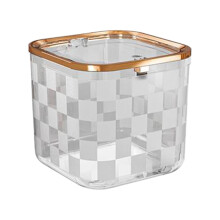 Poubelle Elainilye petite avec couvercle, 1 gallon, grise