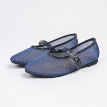 Ademende mesh Mary Jane ballerina's voor dames met
