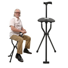 AIQIDI foldable tripod stool aluminum alloy 249 lbs black