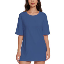 Kurzarm-Top mit Rundhalsausschnitt für Damen, Sommer