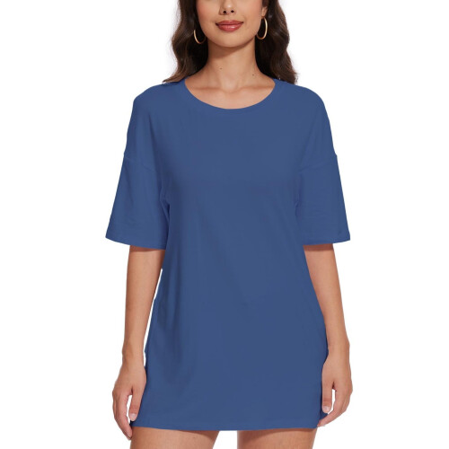 Kurzarm-Top mit Rundhalsausschnitt für Damen, Sommer