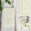 Cheesecloth cotton table napkins ivory 5 pieces 3