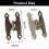 Cerniere decorative in bronzo antico, 6 pezzi 4