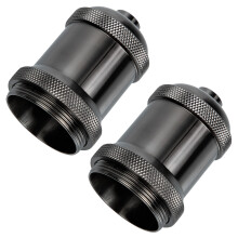 OUNONA E27 retro lamp base socket fire resistant black