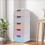 Torre contenitore in plastica con 5 cassetti e 4 rotelle 2