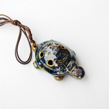 Beginners Turtle Ocarina 6-gaats keramische fluit wit