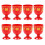 Ensemble de 8 verres à vin rouge OUNONA 1