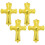 Ballons croix en aluminium doré (4 pièces) 2