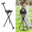 AIQIDI foldable tripod stool aluminum alloy 249 lbs black 3