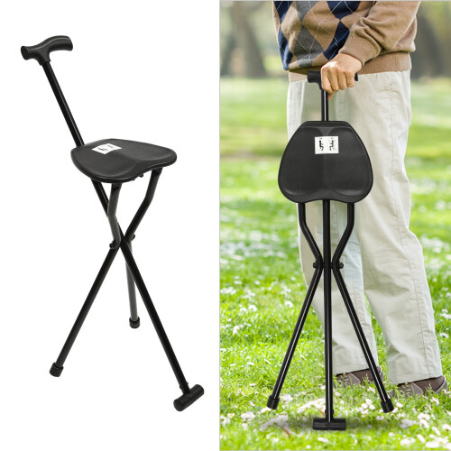 AIQIDI foldable tripod stool aluminum alloy 249 lbs black 2