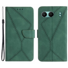 SKALO wallet case for OnePlus Nord 4 green PU leather