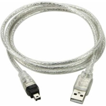 Cabo adaptador USB para FireWire IEEE1394 com conector macho de 4 pinos
