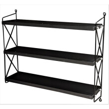 110 cm shelf with 3 shelves black