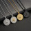 Stainless Steel Compass Pendant Necklace for Men 3