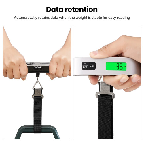 Digital Luggage Scale 110 lb Backlit LCD Portable 2