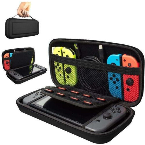 Nintendo Switch förvaringsfodral Hårt svart organizer