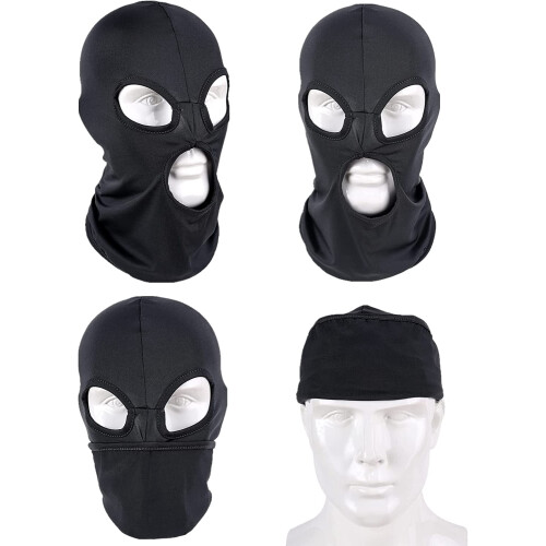 Μάσκα μπαλακλάβα unisex για όλο το πρόσωπο, 3 οπές, σκούρο γκρι 1