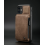 CaseMe leather iPhone 13 back case brown 1