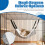 Reversible Cat Hammock for Cage Adjustable Pet Bed 2 pcs 5