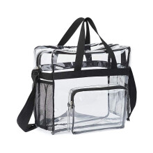 PVC-Tragetasche, transparent, 12 x 12 x 6 Zoll