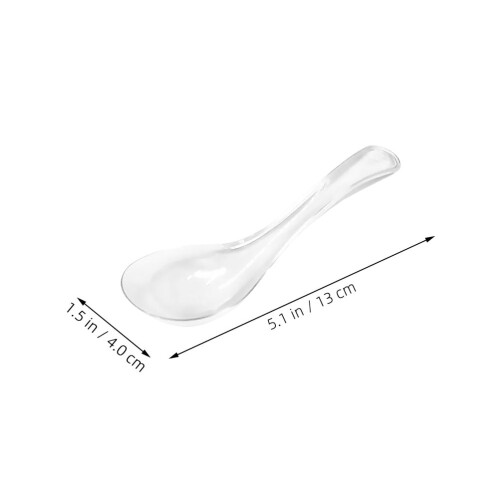 Glass Serving Tablespoon Clear Kitchen Spoon 1 Piece 1