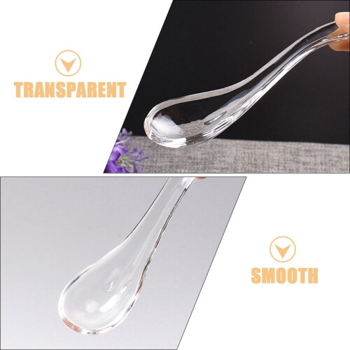 Glass Serving Tablespoon Clear Kitchen Spoon 1 Piece 2