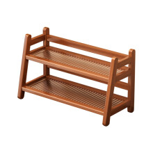 Wooden Desktop Storage Rack 2-Tier Countertop Shelf