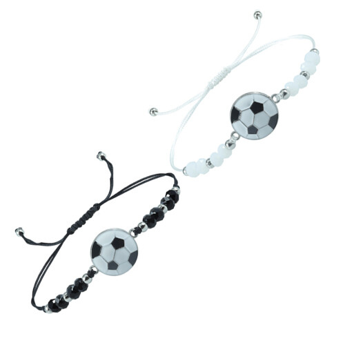 Bracciale da calcio in lega di zinco, 2 pezzi