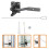 FRCOLOR Self-Locking Gate Latch Heavy Duty 1 Set 1