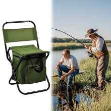 Folding Chair with Storage Bag Portable Outdoor Camping