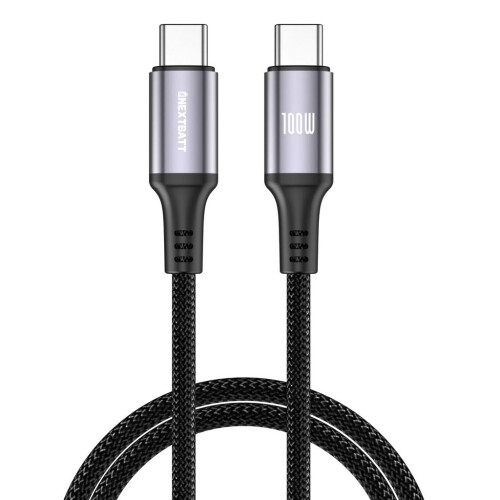 NEXTBATT USB-C to USB-C Cable 100W, 5A, 2m - Black