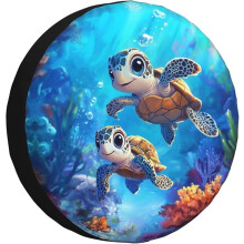 Kryt na rezervnú pneumatiku Baby Turtle Sea pre obytný automobil, kemper, SUV