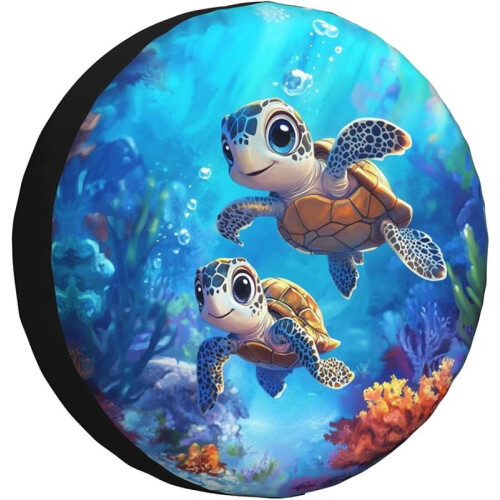 Κάλυμμα εφεδρικού ελαστικού Baby Turtle Sea για τροχόσπιτο, τροχόσπιτο, SUV και φορτηγό