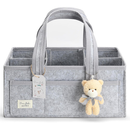 Diaper Caddy Organizer with Handle 1 Pack