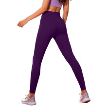 Leggings de ioga femininas sem costura, cintura alta e à prova de agachamento.