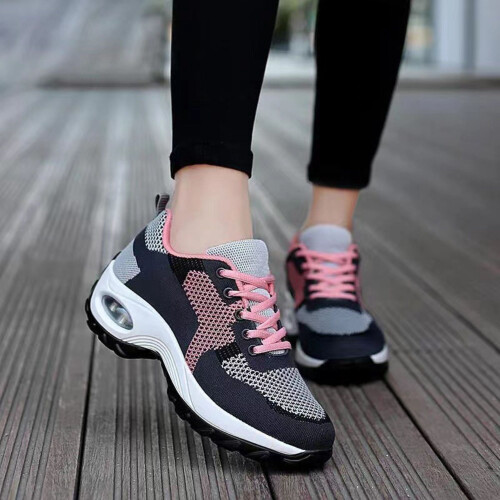 Tênis de corrida feminino leve com amortecimento de ar e respirável. 1