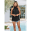 Schwarzes Tanktop in XXL mit Nackenband 8