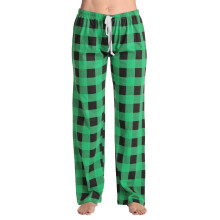 Women's Plaid Lounge Pants Wide Leg Elastic Waist S-5XL