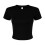 (XXL, Solid Black) Bella + Canvas Womens/Ladies Crop Top 1