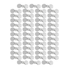 50Pcs/set Fishing Propeller Slices Lures Making-Silver M
