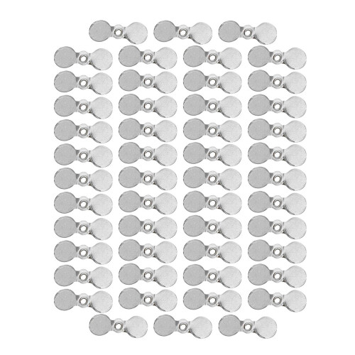 50Pcs/set Fishing Propeller Slices Lures Making-Silver M