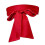 Ceinture de robe en ruban à la mode, large ceinture-Rouge 1