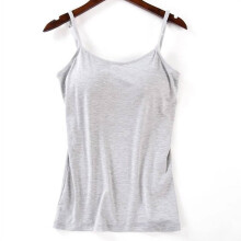 Women's Camisole Tank Top with Built-in Padded Bra and