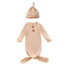 Newborn Hat and Sleeper Set with Mittens Soft Viscose 0-3