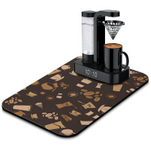 Diatom Mud Coffee Mat Absorbent Spill-Proof 19.5x12 in