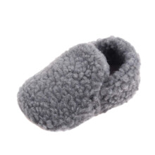 Winter prewalker baby shoes cotton slip-resistant dark gray
